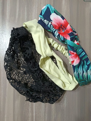 Hairbands like new, set of 3 pieces