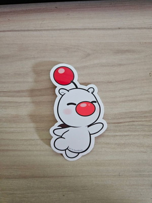 Moogle handmade sticker made to order