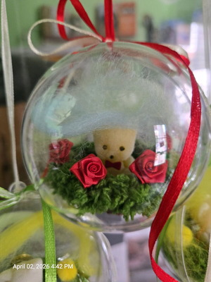 Μπαλίτσα με ζωάκι καινούργια, χειροποίητη κατασκευή