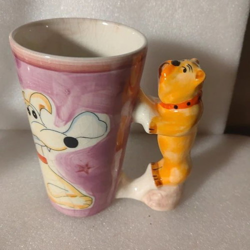Vintage ceramic dog mug used, good condition