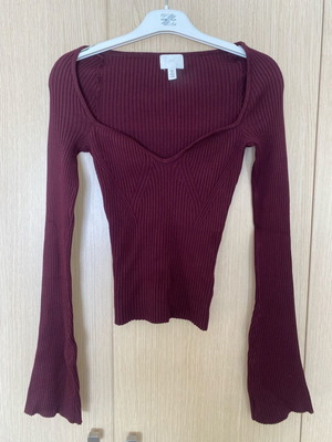 Burgundy jacket size S H&M like new