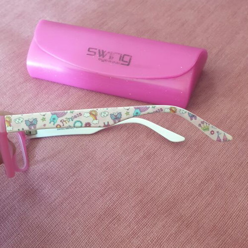 Swing princess children's myopia glasses frame like new pink multicolor