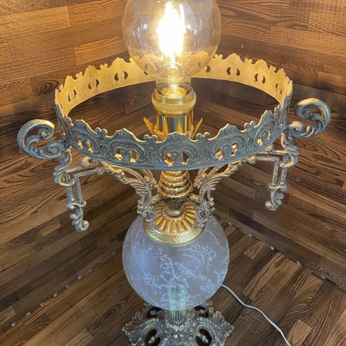 Vintage table lamp used without bulb