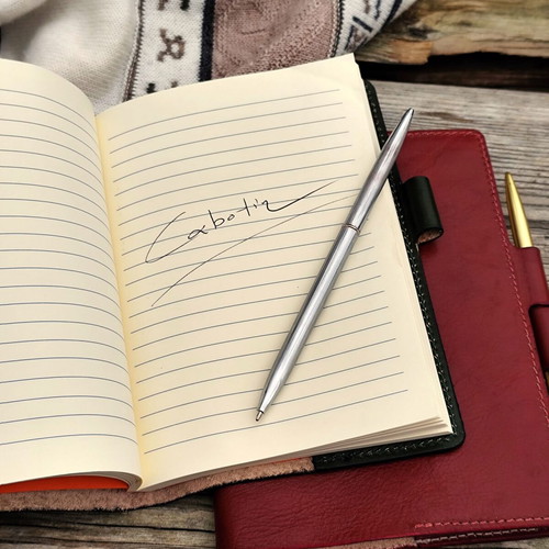 Handmade notebook new from traditional leather artisan Cabotin