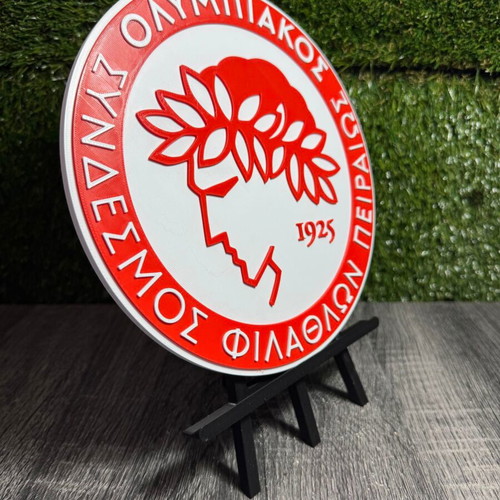 3D Printed Διακοσμητικό Λογότυπο Ολυμπιακού Καινούργιο