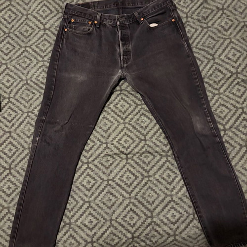 Levi's 501 Original Straight Jeans used, black, W36 L32, vintage style