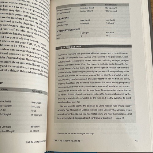 The Fast Metabolism Diet book like new, English