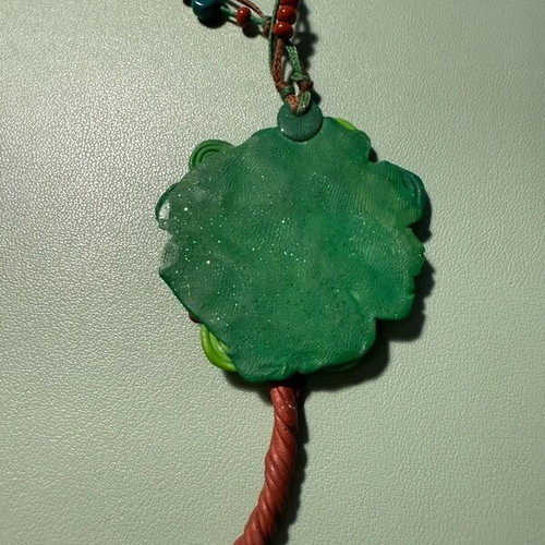 Handmade polymer clay tree necklace like new