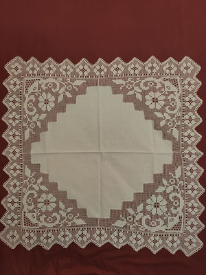 Handmade knitted square new 80x80