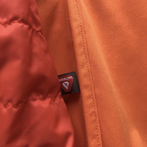 CMP Fix Hood Reverse Softshell Jacket new, women's size S, orange