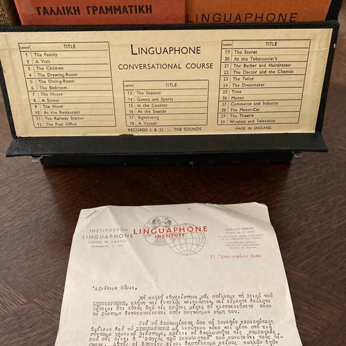 Linguaphone vintage French lessons used