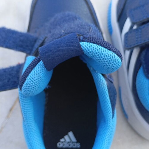 Adidas athletic shoes new, blue, size 22-23