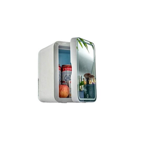 Mini fridge XO CZ015 dual-use with makeup mirror 8 inches new
