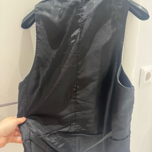Men's reversible vest S like new, black and gray
