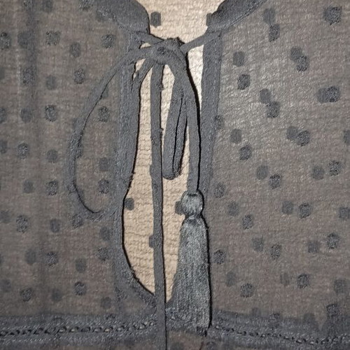 Τουνίκ πουά μαύρο σαν καινούργιο για small-medium