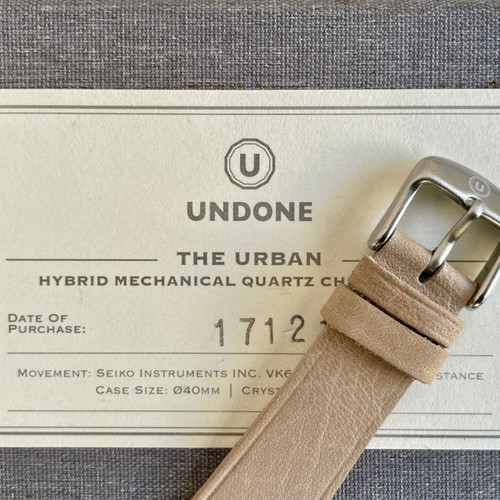 Undone The Urban Chronograph like new, black