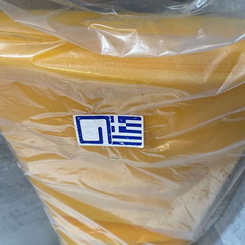 Tulle fabric new, 50 meters, light orange, double width