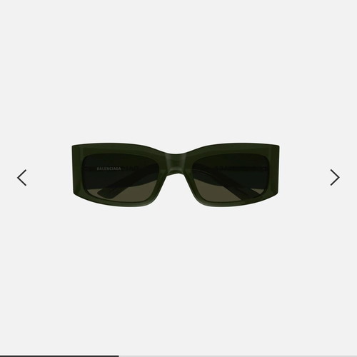 Balenciaga BB0328S green recycled acetate sunglasses new