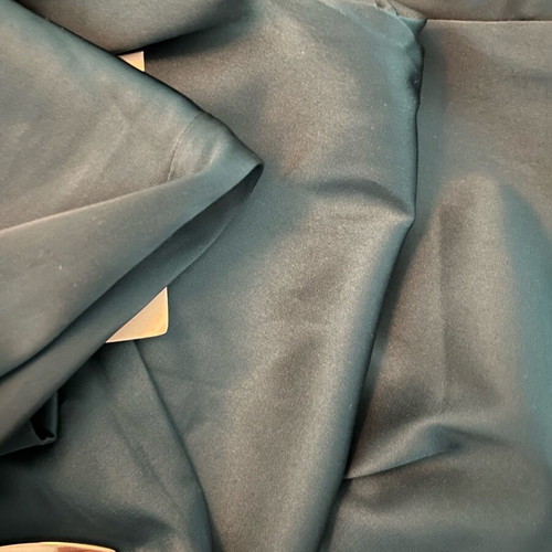 Satin maxi dress new, petrol green, size S
