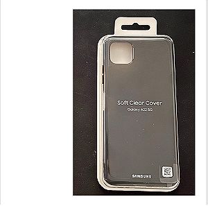 Θήκη Κινητού Γνήσια Samsung Soft Clear Cover Galaxy A22 5G Black