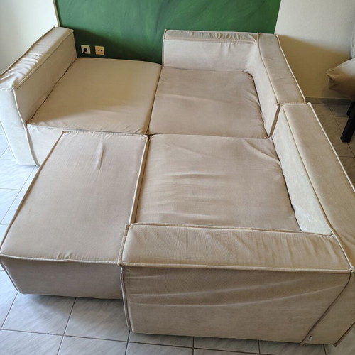 Designer Corner Sofa Greek Made like new, sand color, modular