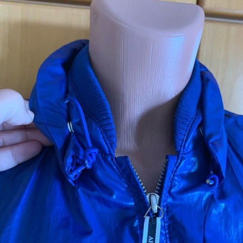 Αδιάβροχο μπουφάν Armani Jeans σαν καινούργιο, μπλε, με κρυμμένη κουκούλα
