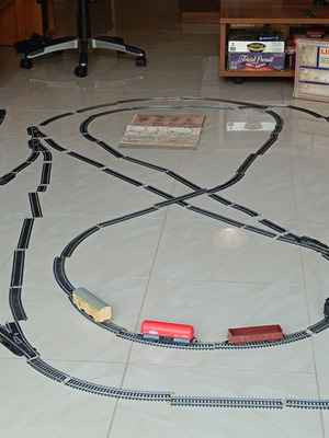 Τρενάκι Lima HO μεταχειρισμένο με ολοκληρωμένο δίκτυο 98 γραμμών