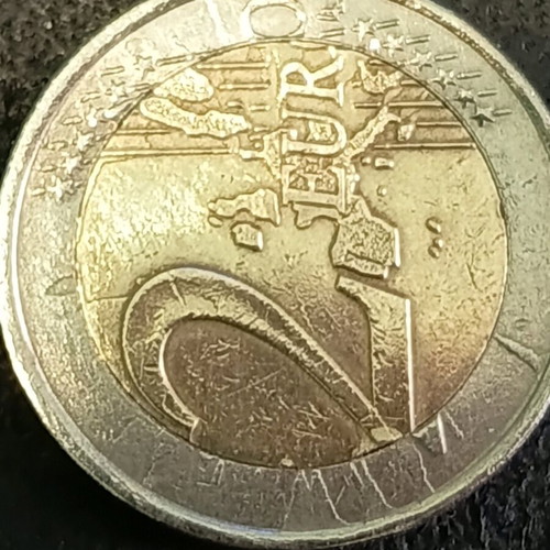 2€ Coin Greece 2002 "S" like new with multiple errors