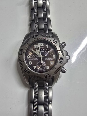 Sector No Limits Titanium 950 Quartz ρολόι μεταχειρισμένο, ανδρικό, ασημί