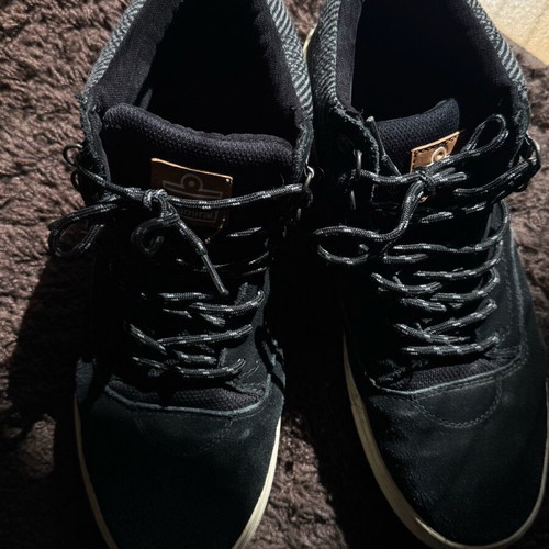 Admiral boots used, black, size 45, suede