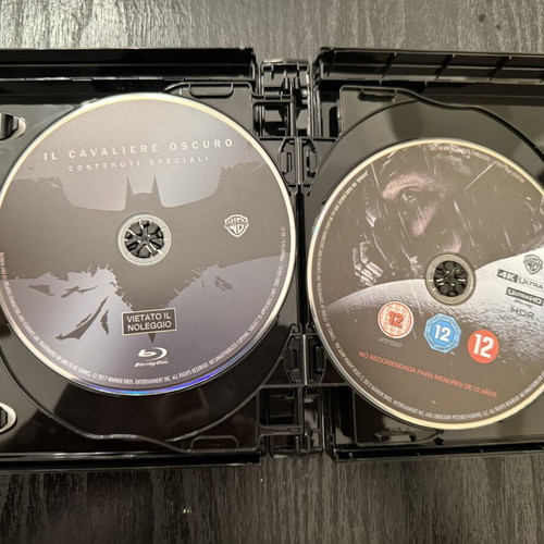 Batman Dark Knight Trilogy 4K Ultra HD Blu-Ray set like new with Greek subtitles