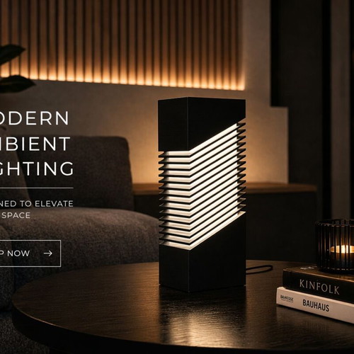 NeoLume lamp new with ambient lighting and minimal design
