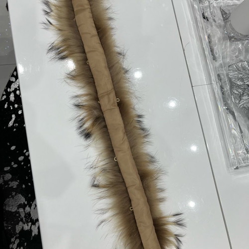 Fur collar used, brown