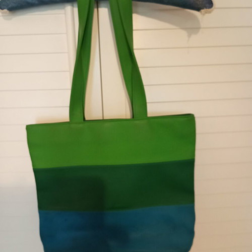 Nina Riccy vintage shoulder bag, leatherette, colorful shades