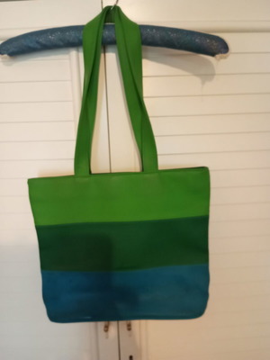 Nina Riccy vintage shoulder bag, leatherette, colorful shades