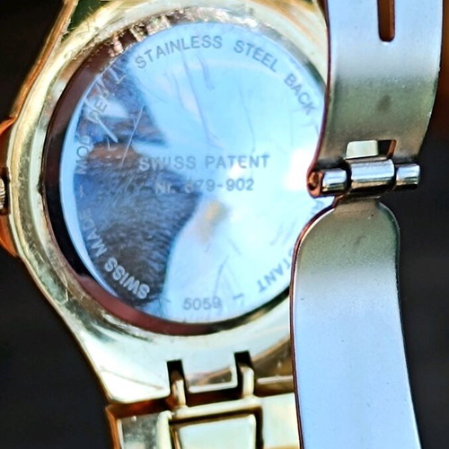 Alfex gold-plated Swiss watch used