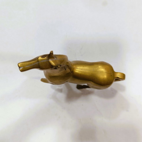 Vintage solid bronze collectible horse 11 cm