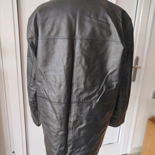 Leather jacket black XL like new, genuine leather