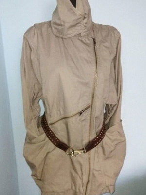 Γυναικείο παρκά H&M, unisex, χρώμα φιστικί