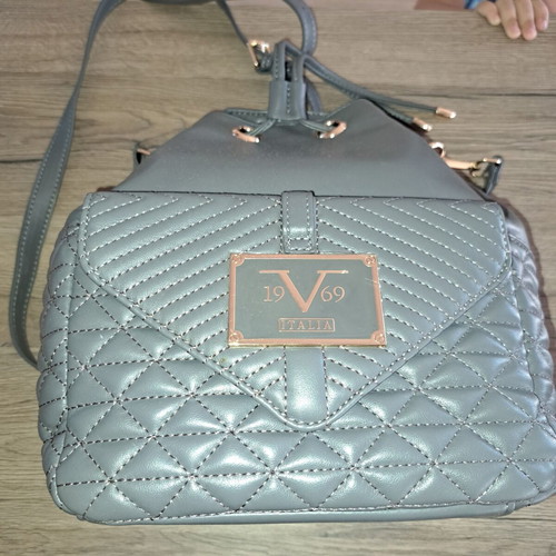 Versace V1969 shoulder bag like new, gray
