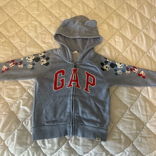 Gap Disney hoodie zipper jacket like new, 3 years, blue, 98 cm