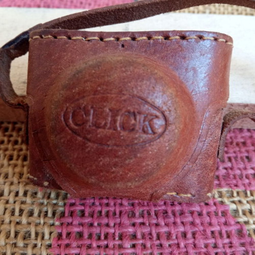 Click subminiature spy camera, vintage Japanese 1950s with leather case