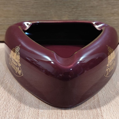 Dimple Scotch Whisky Ceramic Ashtray used, vintage promotional