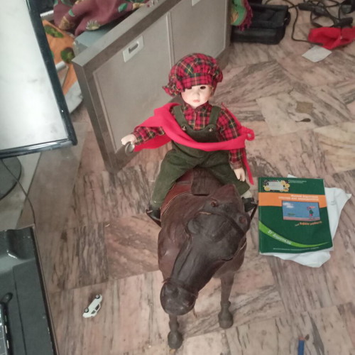 Large leather horse used decoration