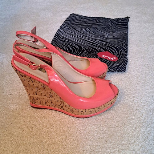 Exe coral platform shoes with cork like new, size 39