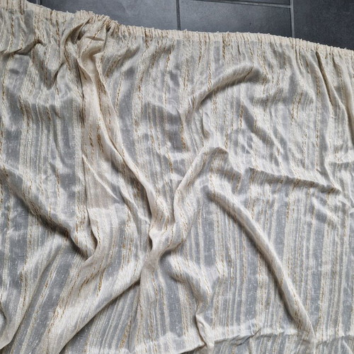Curtain set used with tape for window and balcony door, 2 pieces