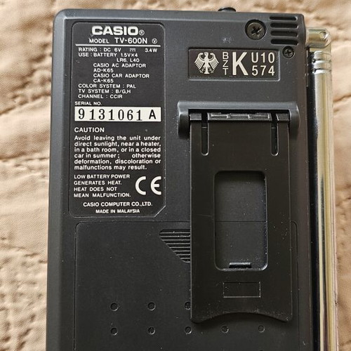 Casio TV-600N mini portable TV like new