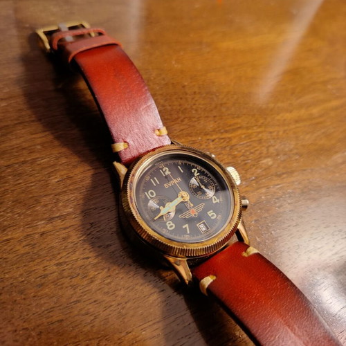 Poljot Vintage Buran Mechanical Chronograph Watch like new