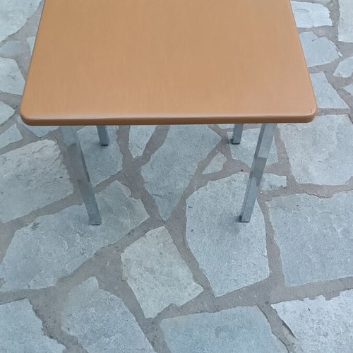 Plywood birch table handmade, oak color, new