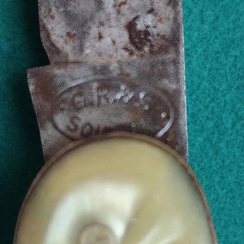 Gebrüder Richartz & Söhne vintage pocket folding knife, celluloid handle